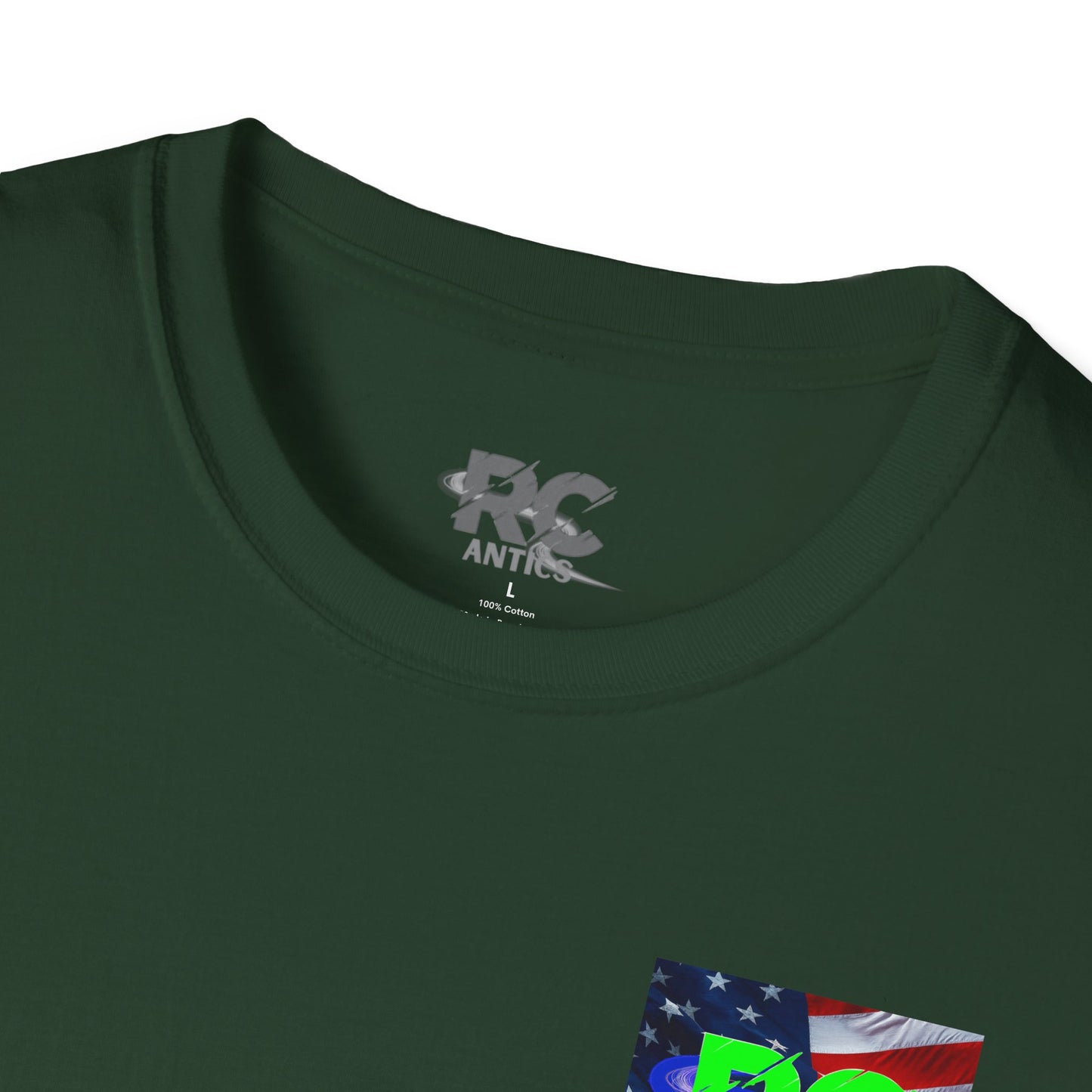 Patriotic RC Road Course Racing Unisex Softstyle T-Shirt