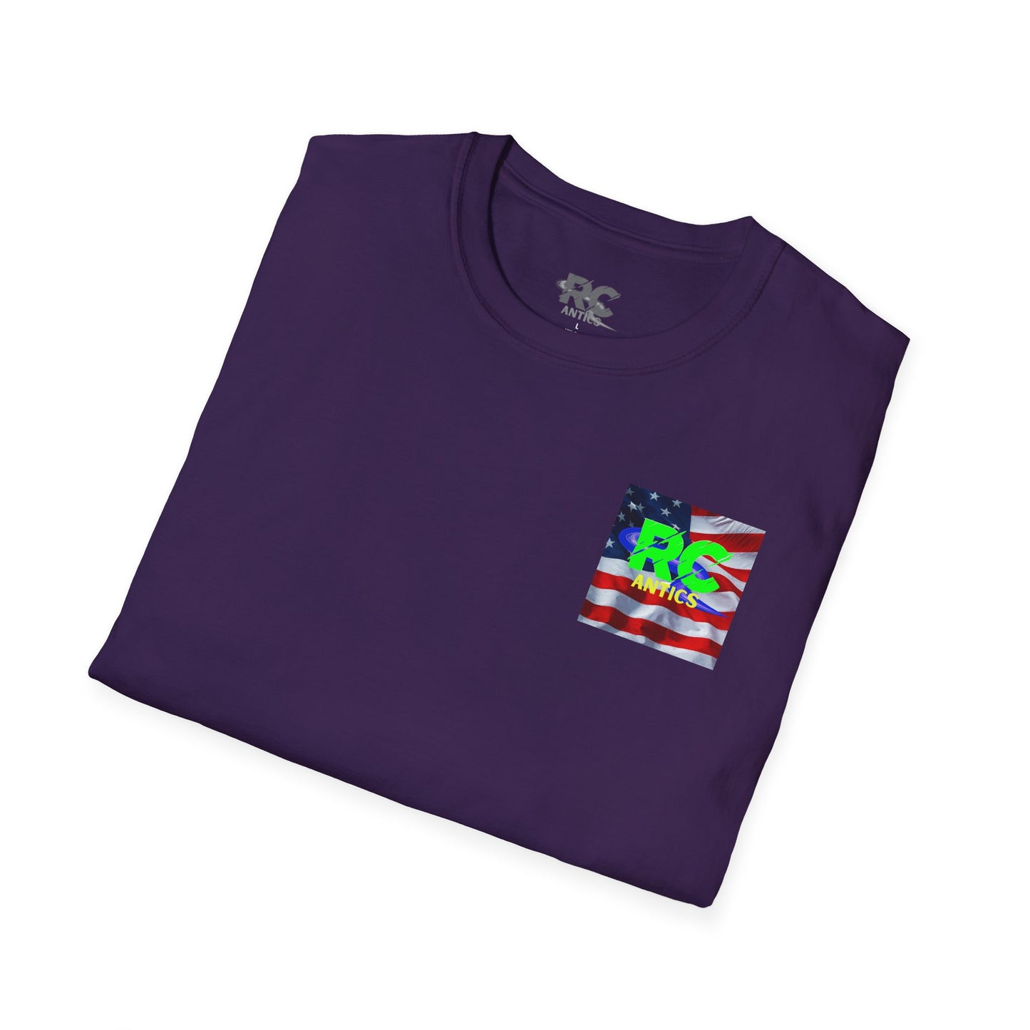Patriotic RC Road Course Racing Unisex Softstyle T-Shirt