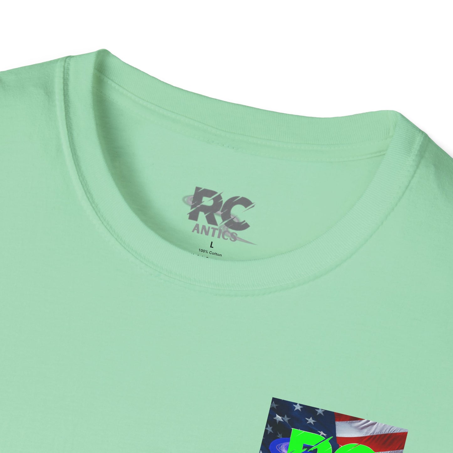 Patriotic RC Road Course Racing Unisex Softstyle T-Shirt