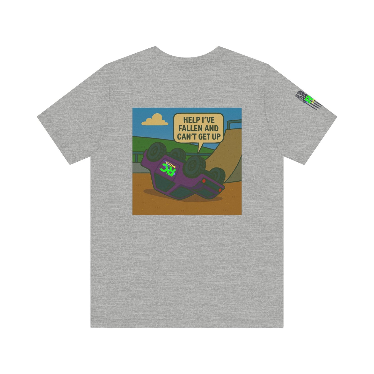 Help I've Fallin and can't get up Jump Unisex Jersey Short Sleeve Tee