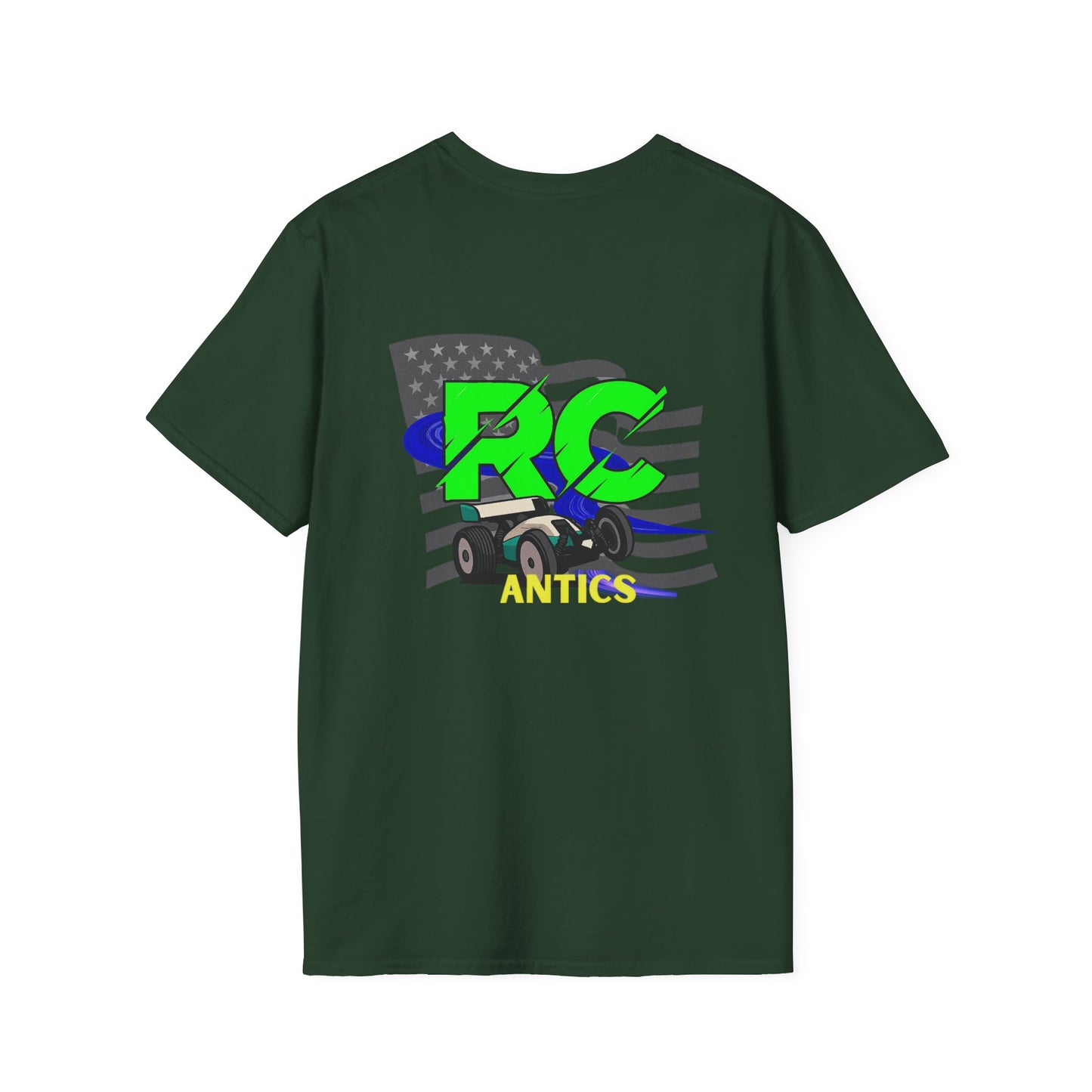 Patriotic RC Road Course Racing Unisex Softstyle T-Shirt