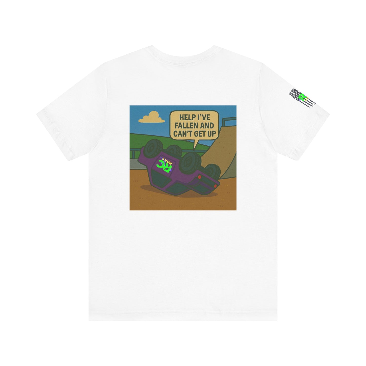 Help I've Fallin and can't get up Jump Unisex Jersey Short Sleeve Tee