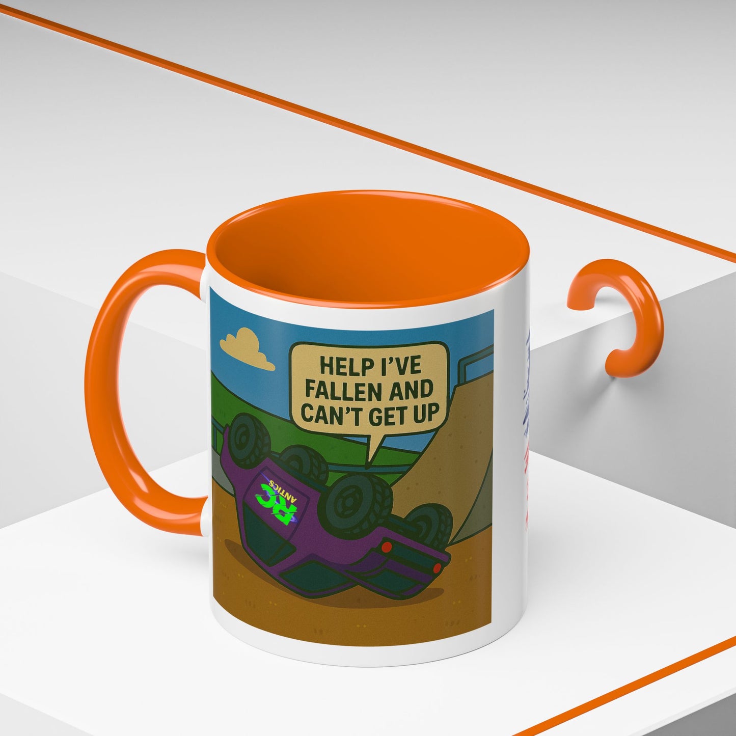 Help I've Fallin and Can't get up Skate Park Accent Coffee Mug (11, 15oz)