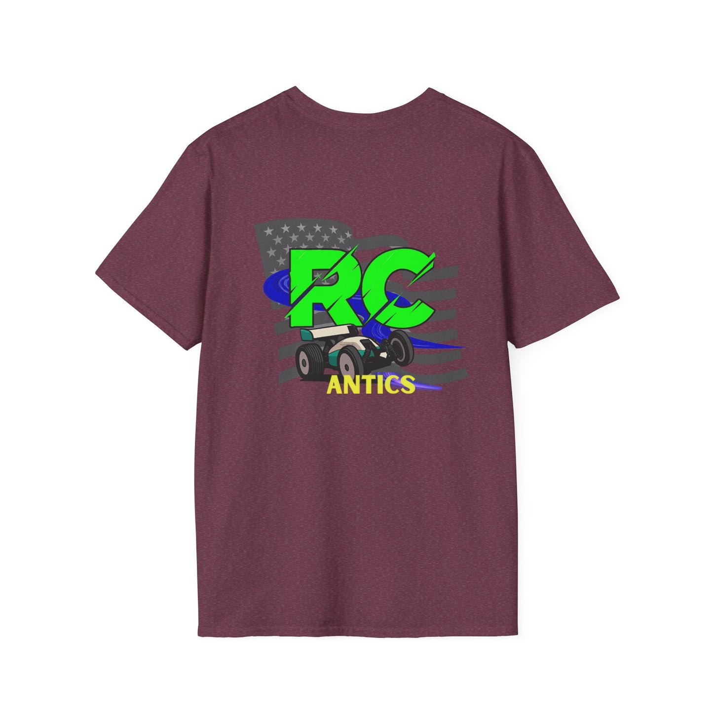 Patriotic RC Road Course Racing Unisex Softstyle T-Shirt