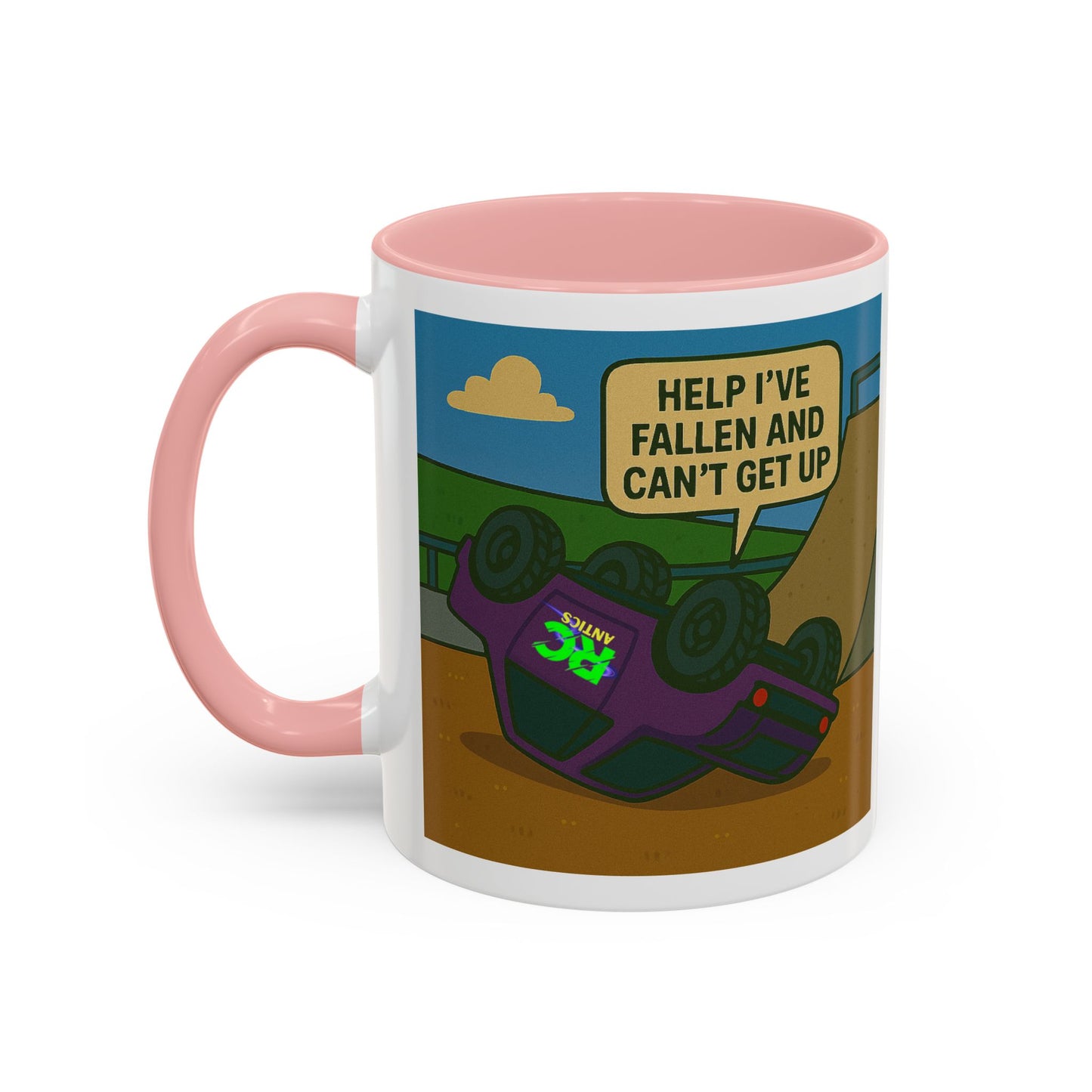Help I've Fallin and Can't get up Skate Park Accent Coffee Mug (11, 15oz)