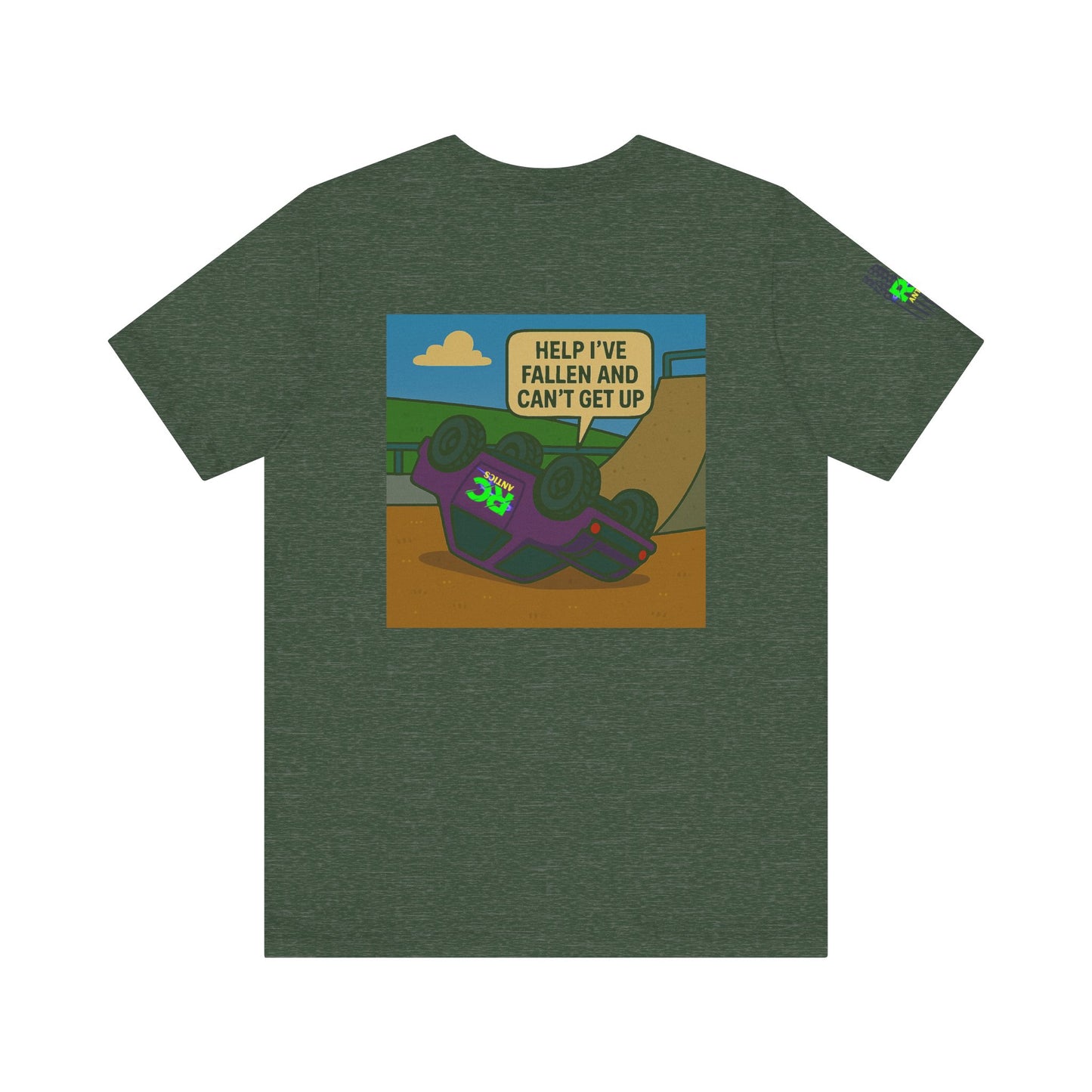 Help I've Fallin and can't get up Jump Unisex Jersey Short Sleeve Tee