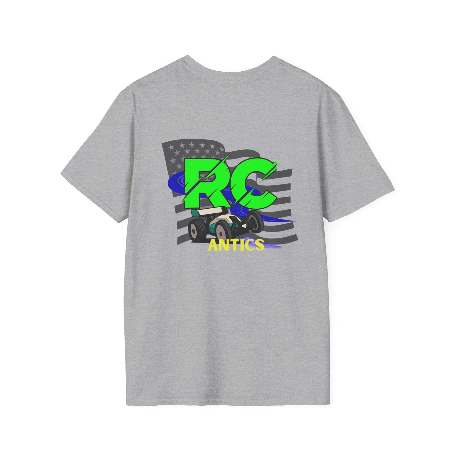 Patriotic RC Road Course Racing Unisex Softstyle T-Shirt