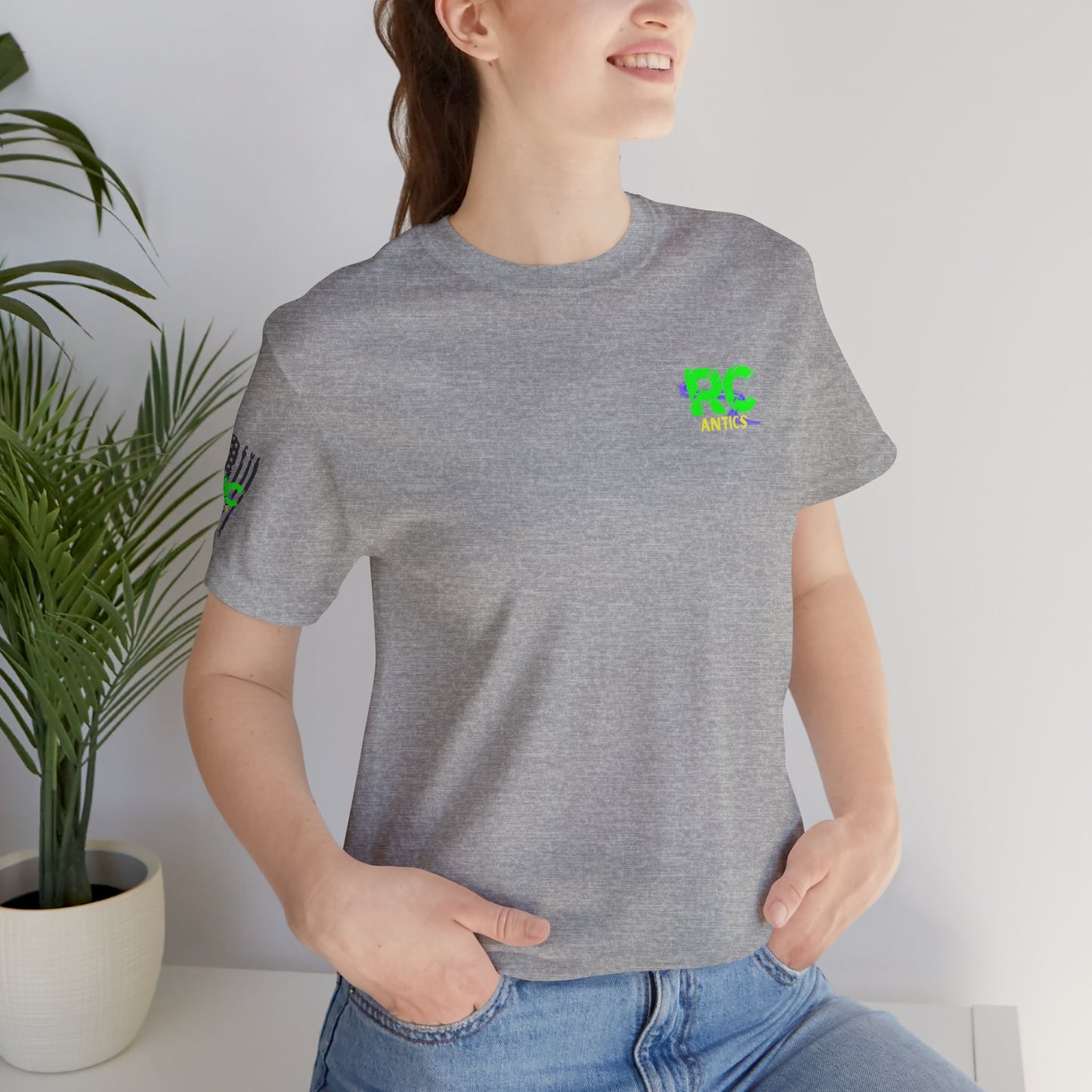 Help I've Fallin and can't get up Jump Unisex Jersey Short Sleeve Tee