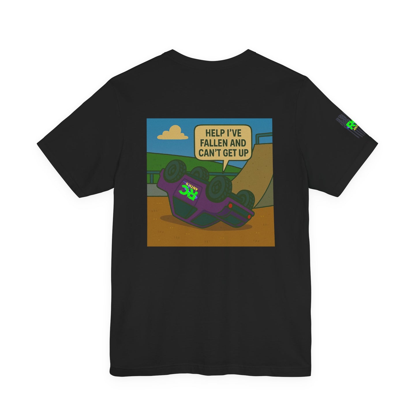 Help I've Fallin and can't get up Jump Unisex Jersey Short Sleeve Tee