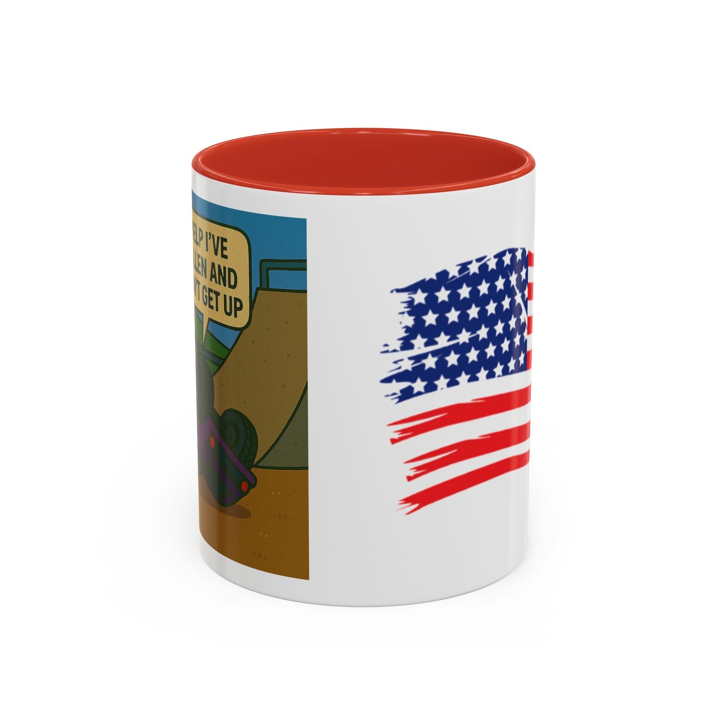 Help I've Fallin and Can't get up Skate Park Accent Coffee Mug (11, 15oz)