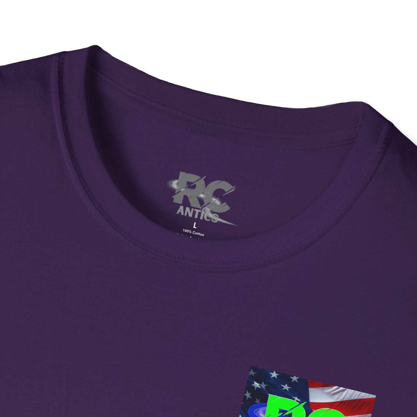 Patriotic RC Road Course Racing Unisex Softstyle T-Shirt
