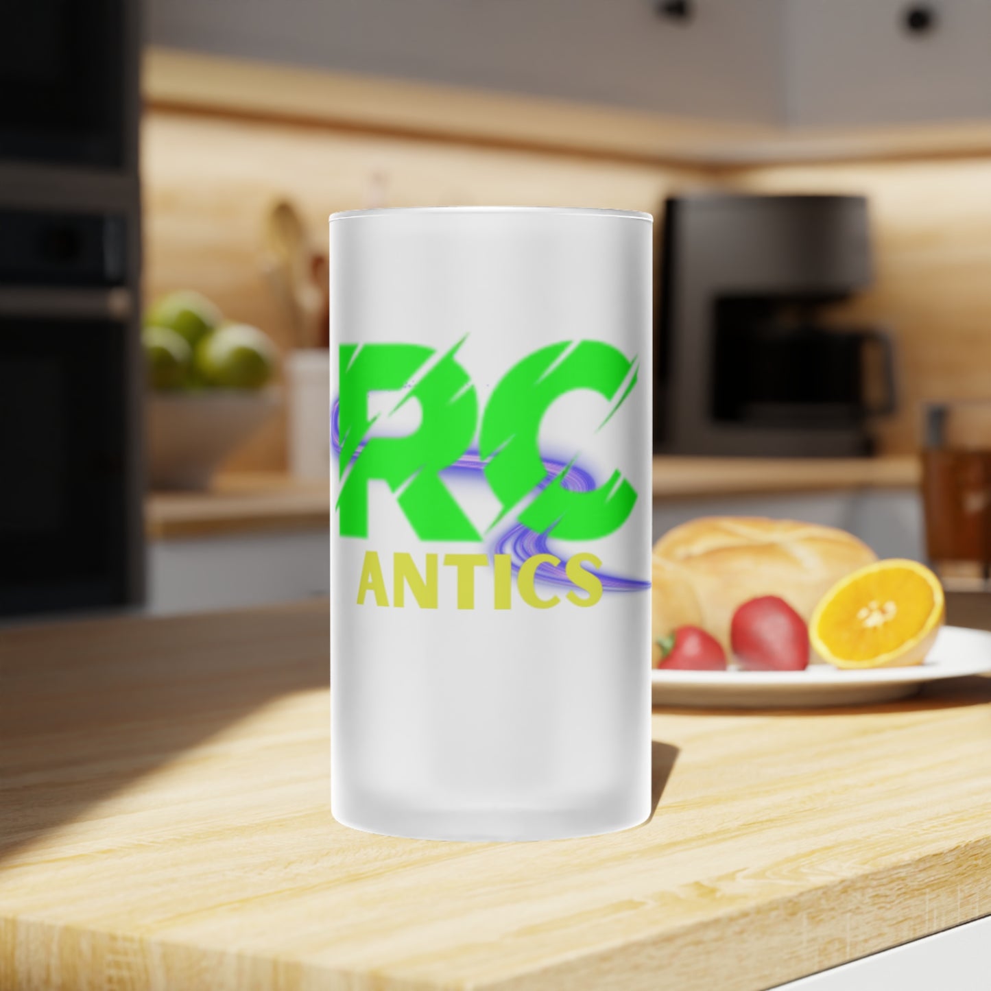 Glass Frosted Beer Mug