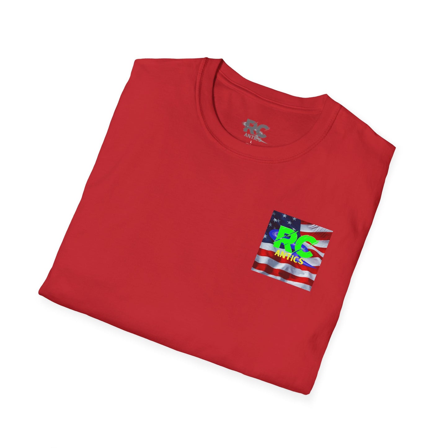 Patriotic RC Road Course Racing Unisex Softstyle T-Shirt