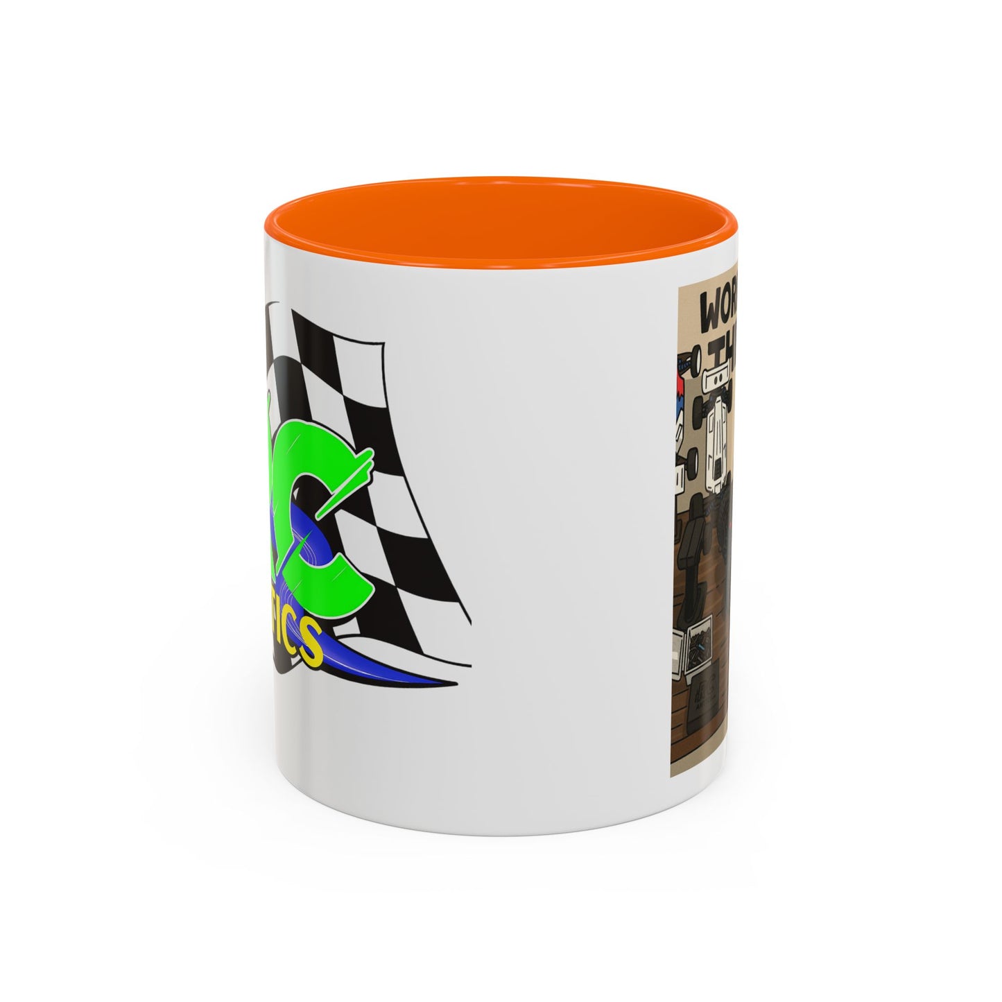 Workin for the win Accent Coffee Mug (11, 15oz)
