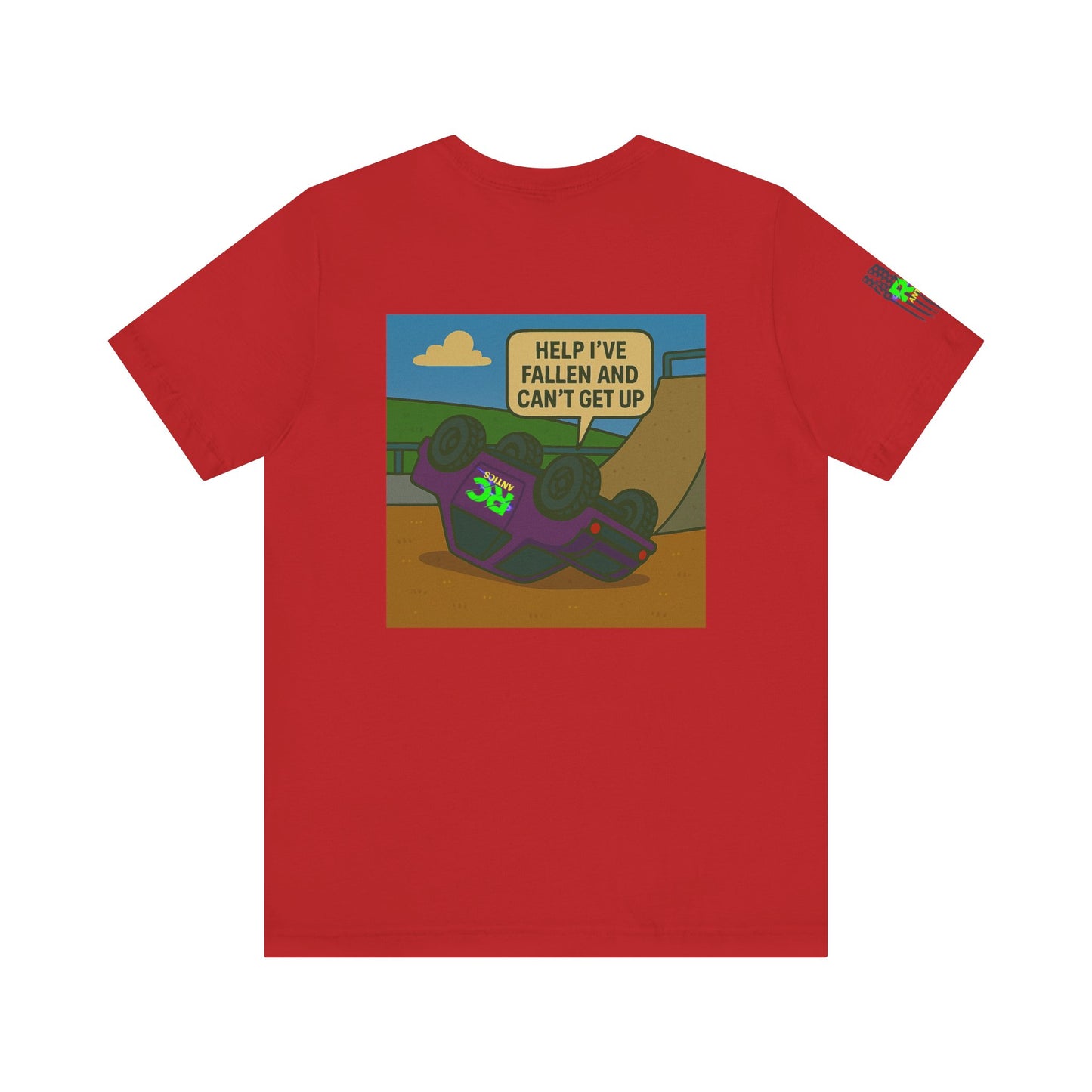 Help I've Fallin and can't get up Jump Unisex Jersey Short Sleeve Tee
