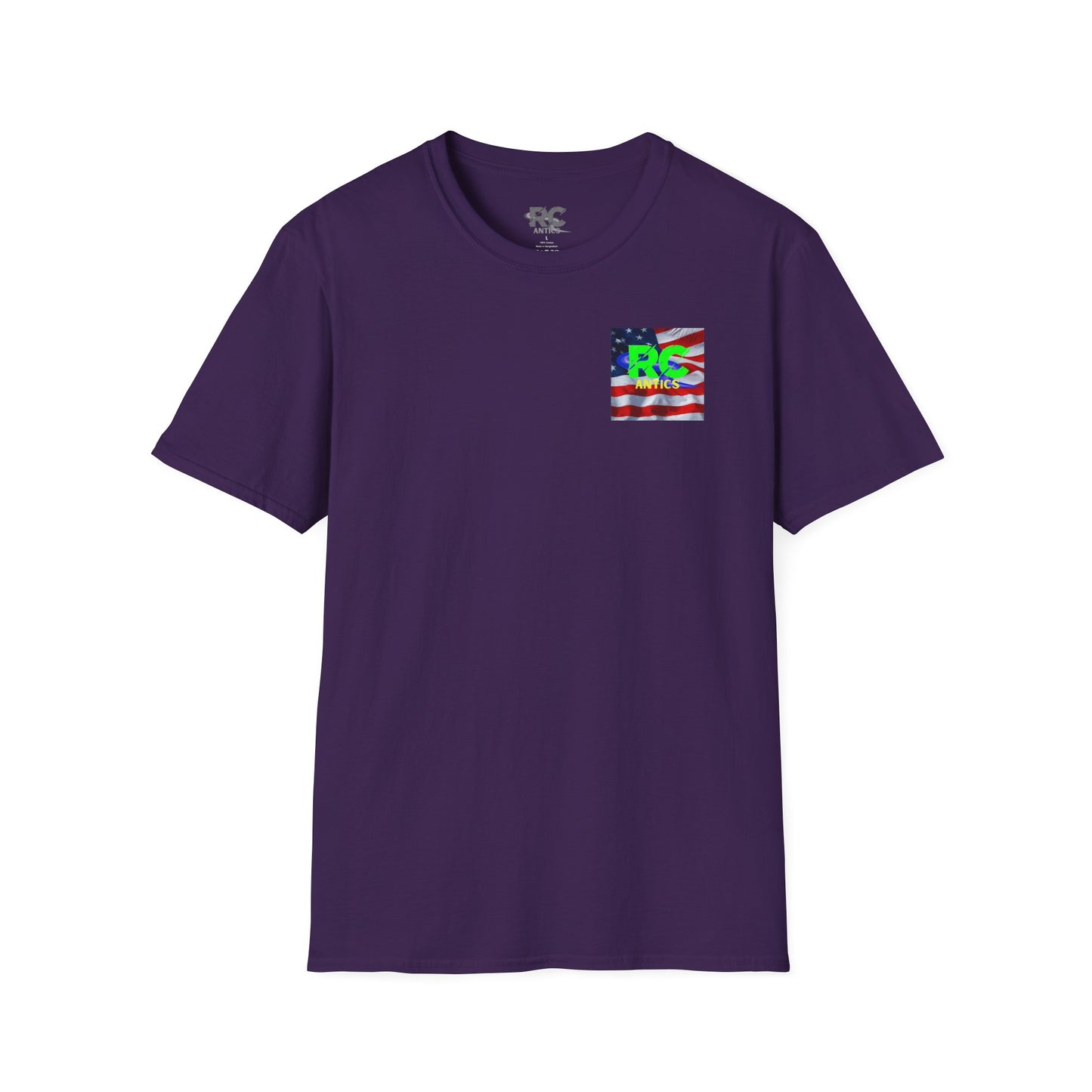 Patriotic RC Road Course Racing Unisex Softstyle T-Shirt