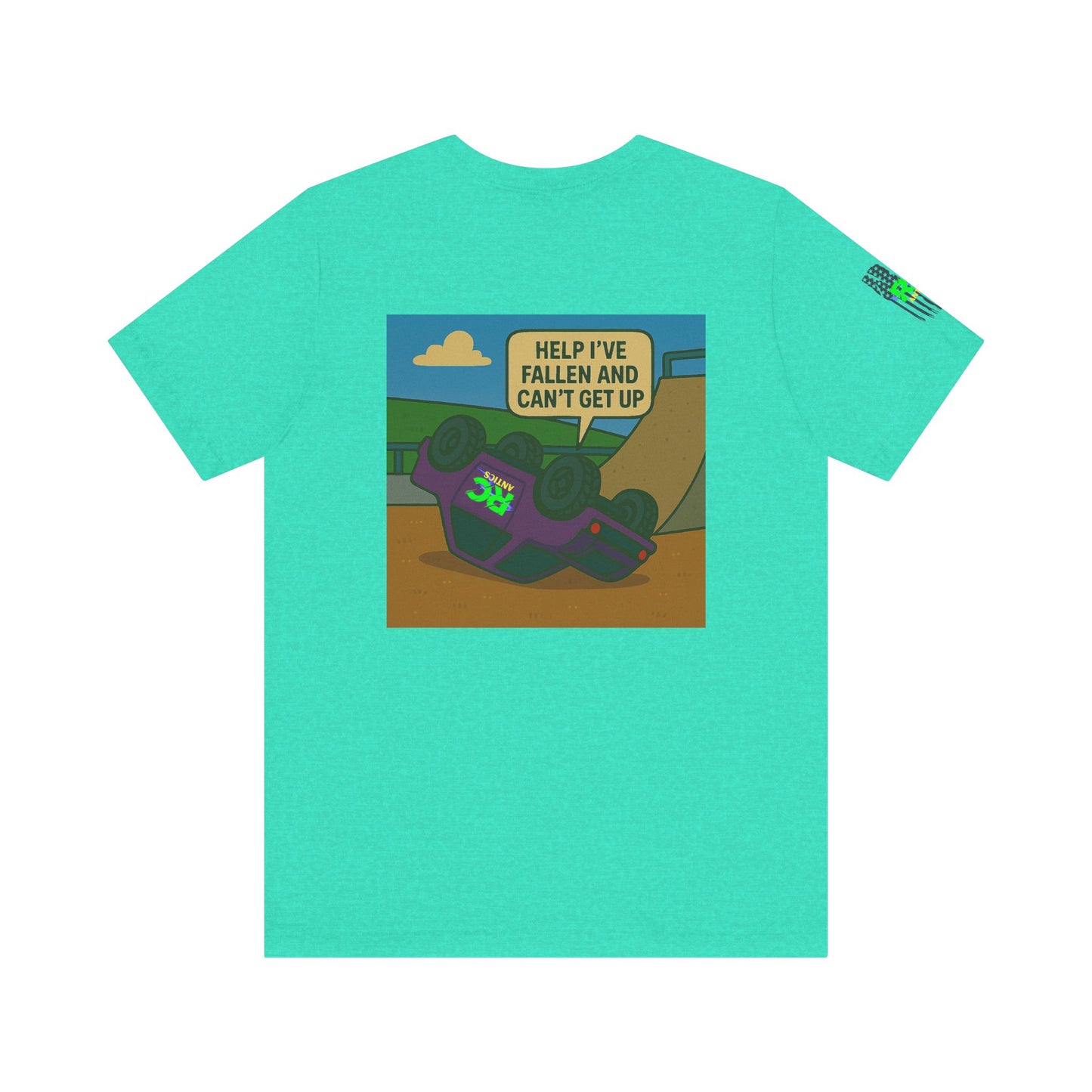 Help I've Fallin and can't get up Jump Unisex Jersey Short Sleeve Tee