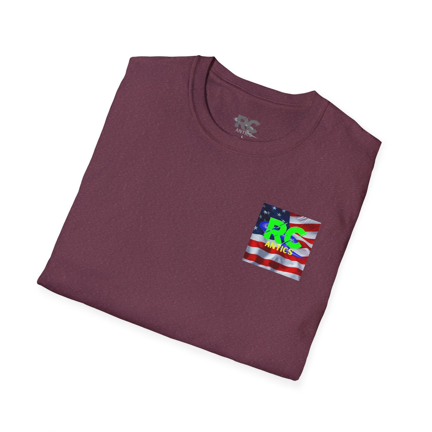 Patriotic RC Road Course Racing Unisex Softstyle T-Shirt