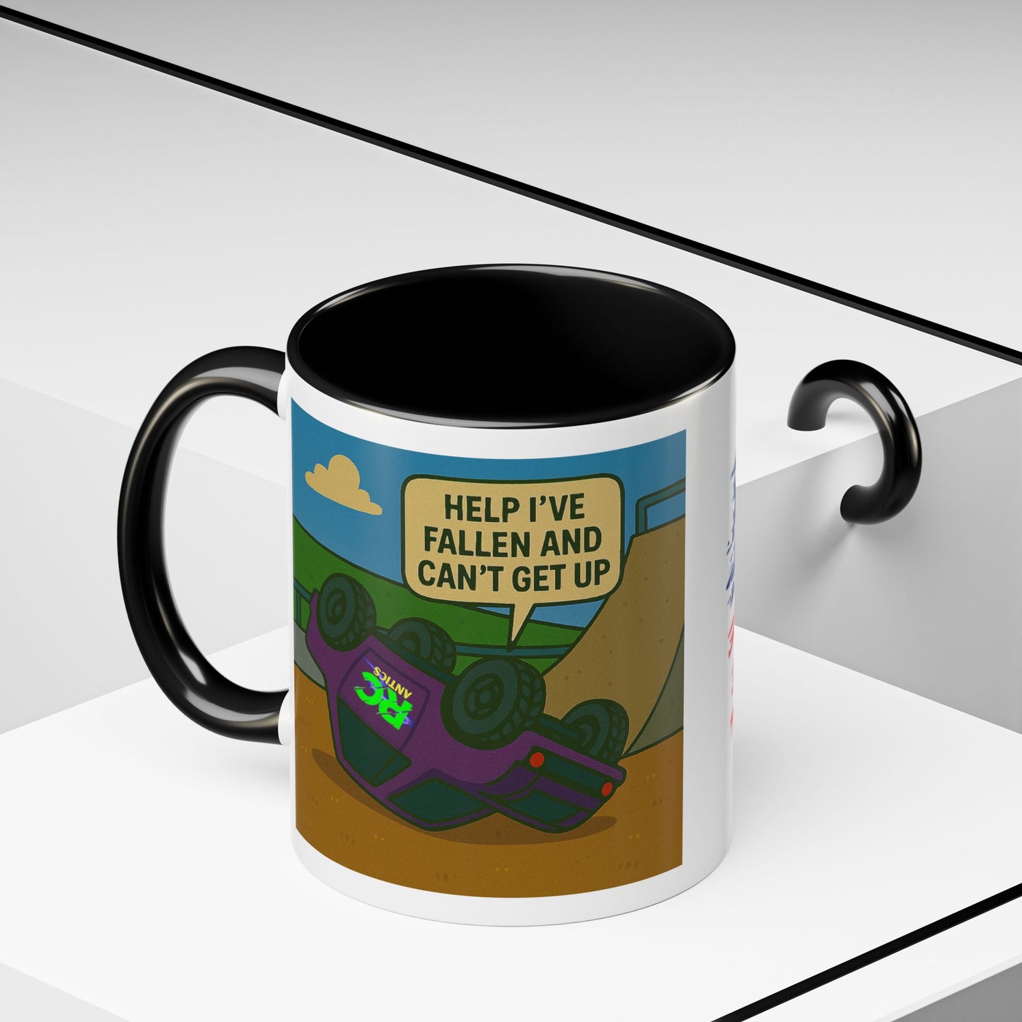 Help I've Fallin and Can't get up Skate Park Accent Coffee Mug (11, 15oz)
