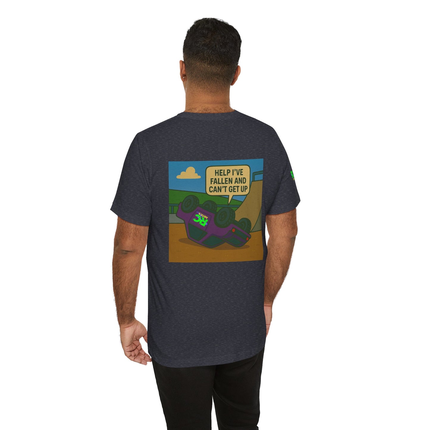 Help I've Fallin and can't get up Jump Unisex Jersey Short Sleeve Tee