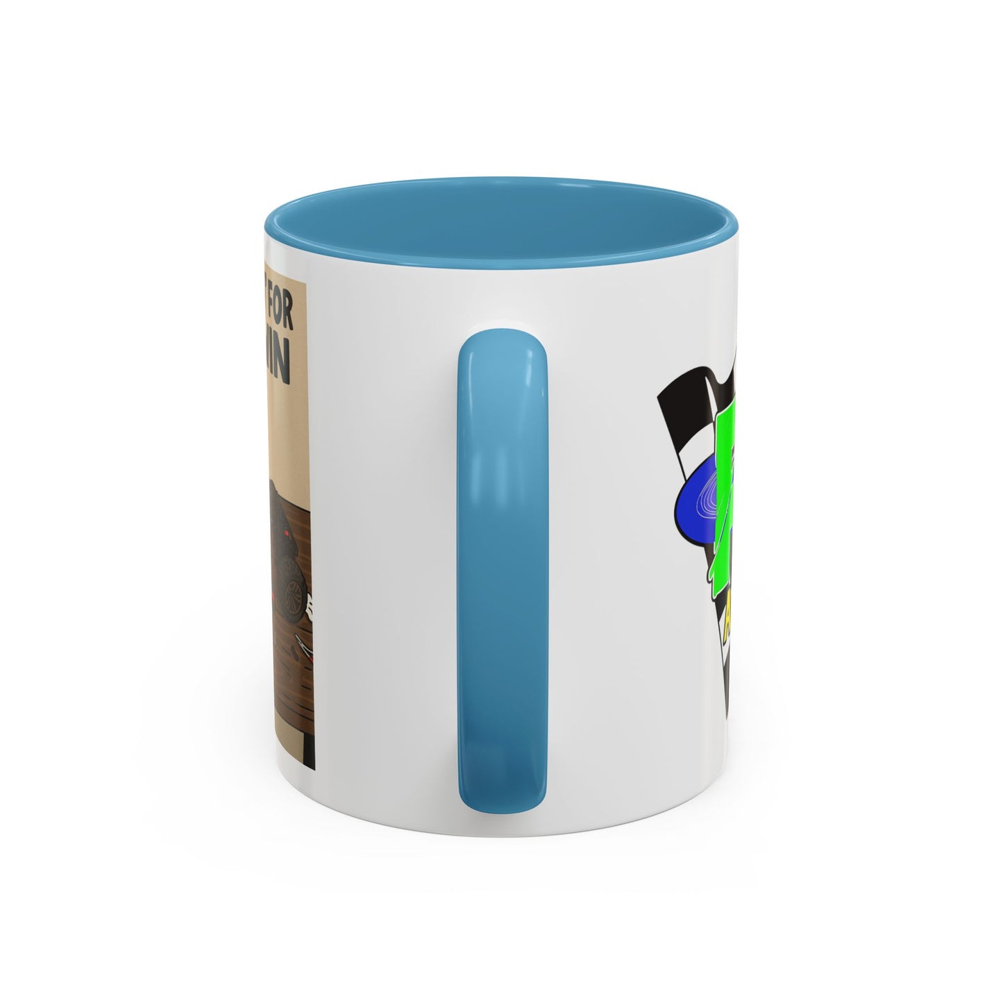 Workin for the win Accent Coffee Mug (11, 15oz)
