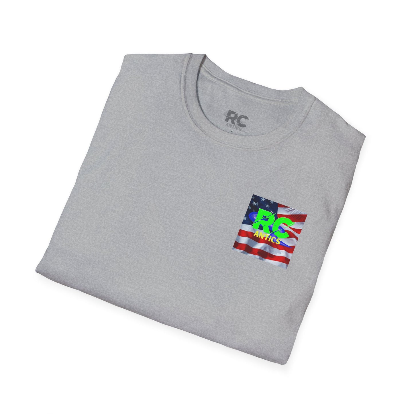 Patriotic RC Road Course Racing Unisex Softstyle T-Shirt