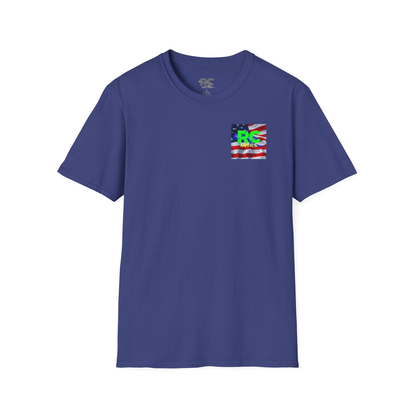 Patriotic RC Road Course Racing Unisex Softstyle T-Shirt