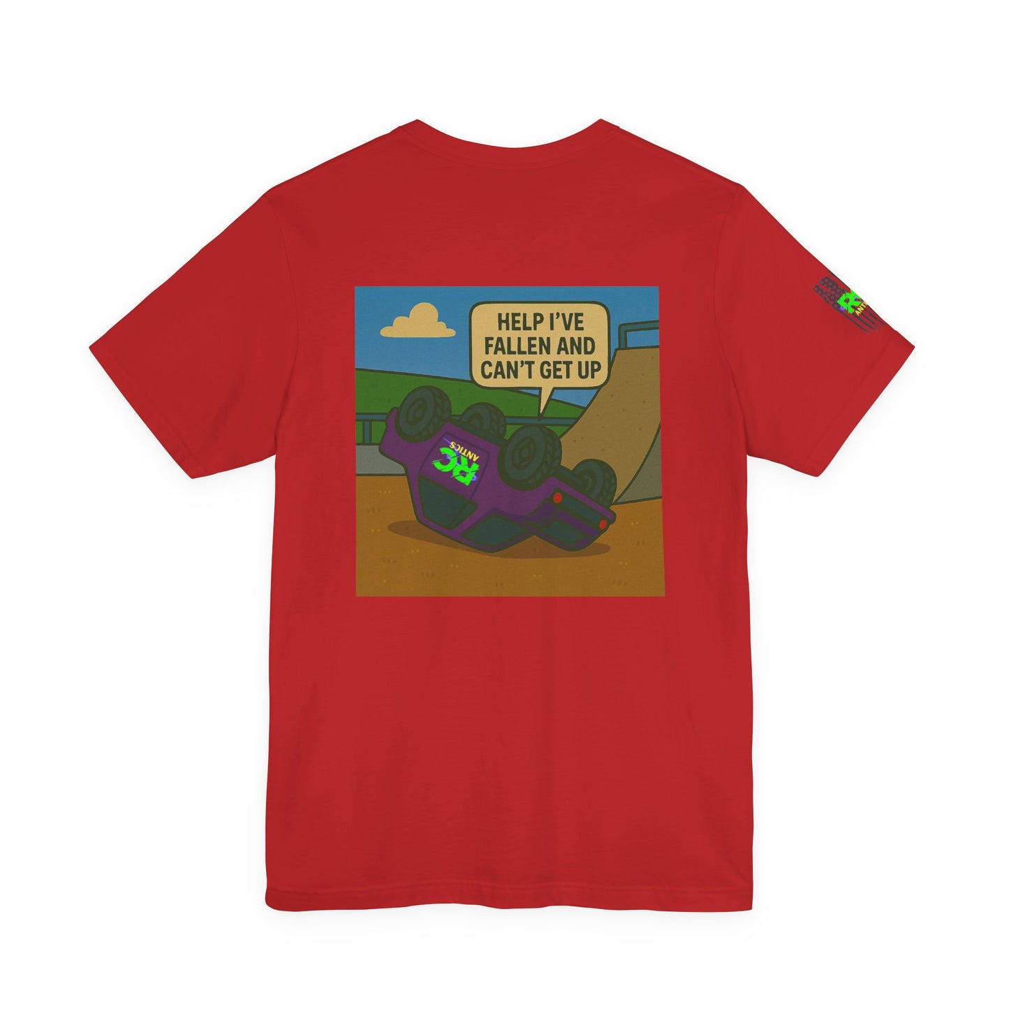 Help I've Fallin and can't get up Jump Unisex Jersey Short Sleeve Tee