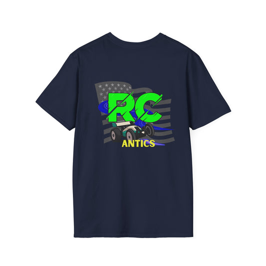Patriotic RC Road Course Racing Unisex Softstyle T-Shirt