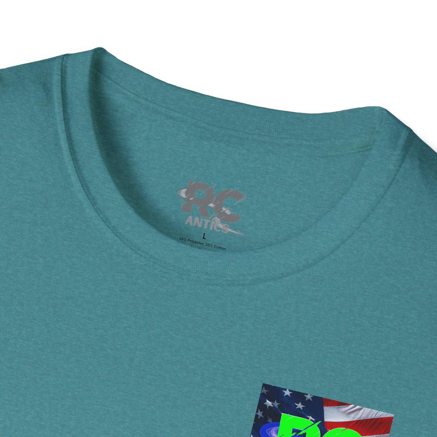 Patriotic RC Road Course Racing Unisex Softstyle T-Shirt