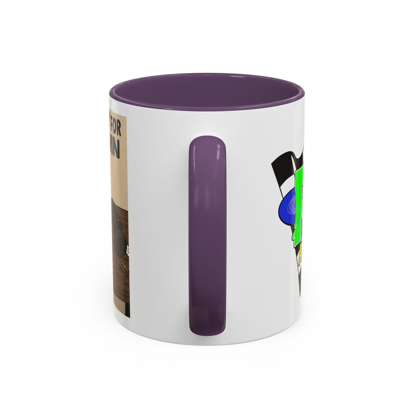 Workin for the win Accent Coffee Mug (11, 15oz)