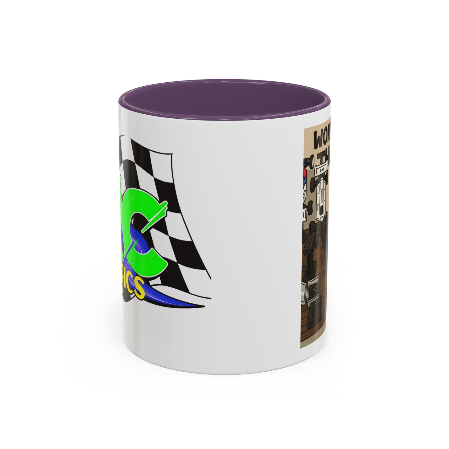 Workin for the win Accent Coffee Mug (11, 15oz)