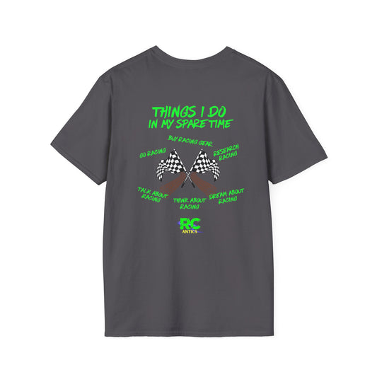 Things I do in my spare time Racing Edition Unisex Softstyle T-Shirt