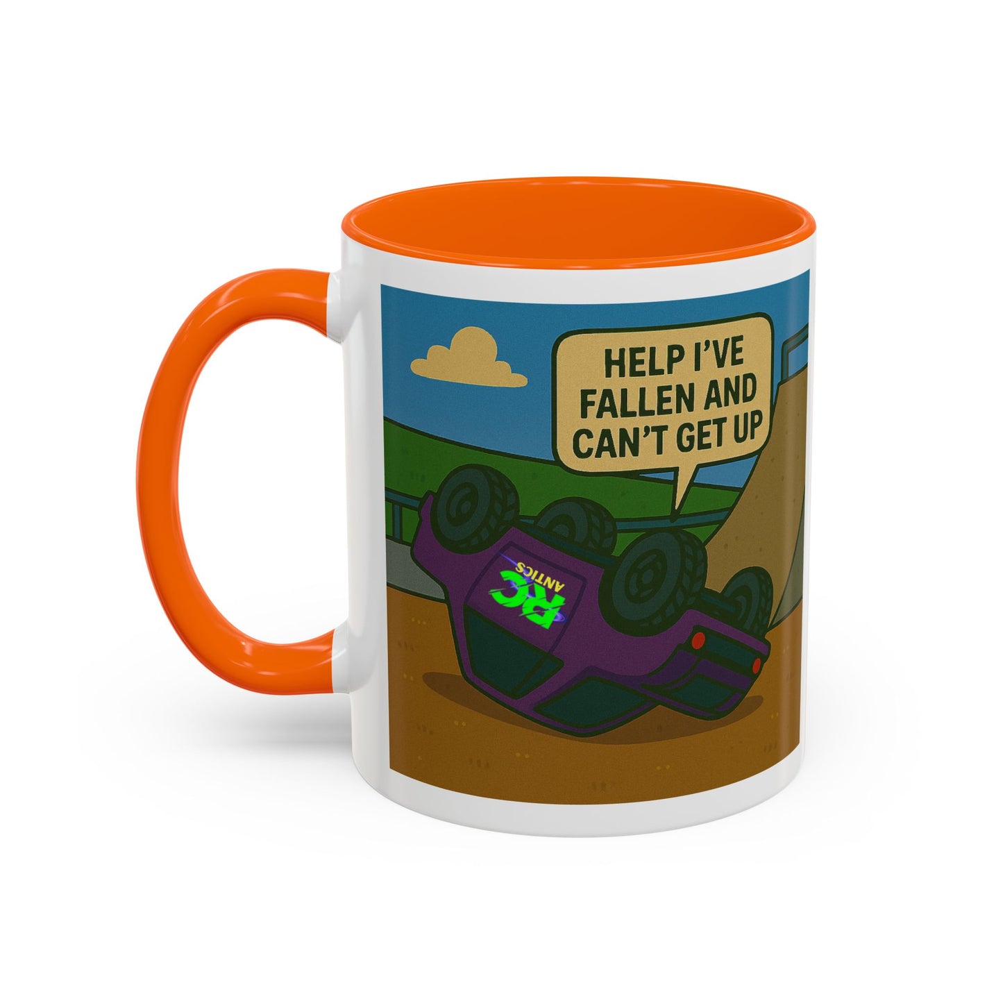 Help I've Fallin and Can't get up Skate Park Accent Coffee Mug (11, 15oz)