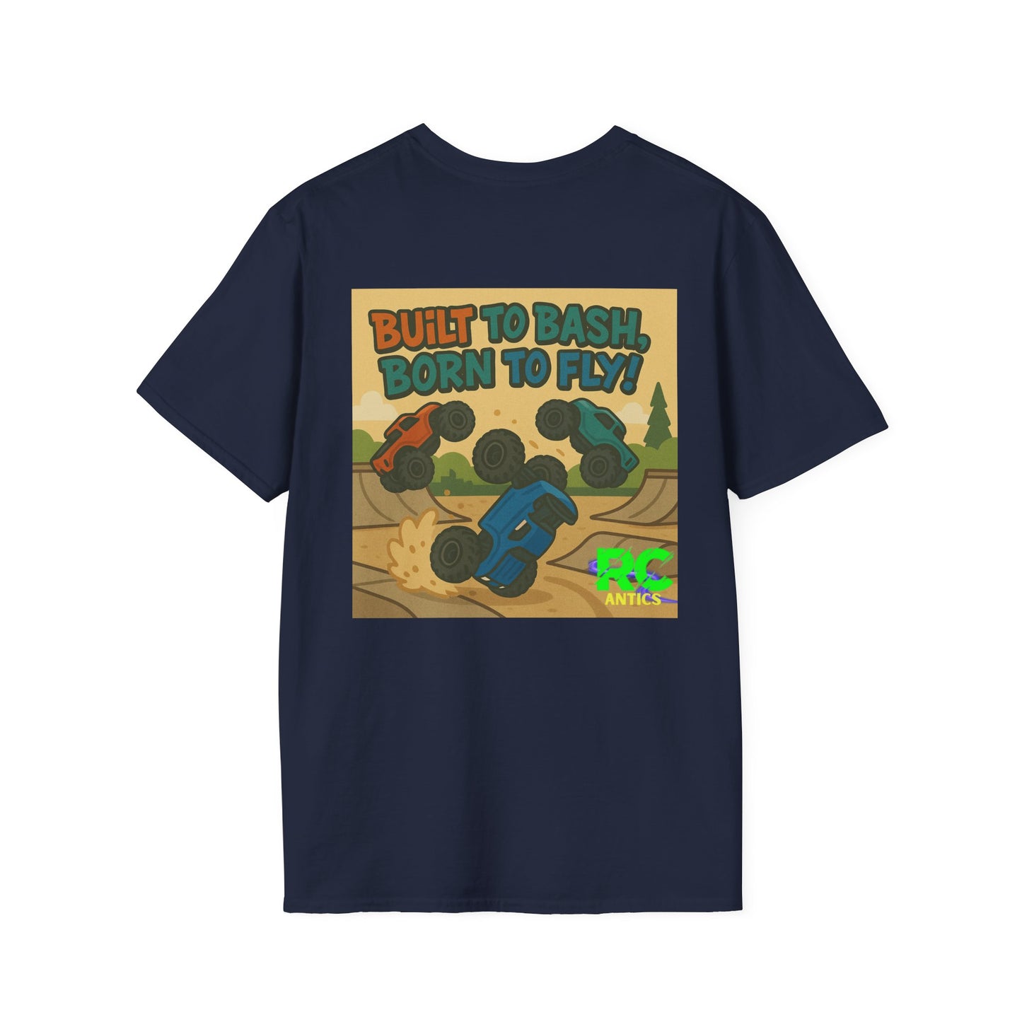 Built to Bash, Born to Fly Unisex Softstyle T-Shirt