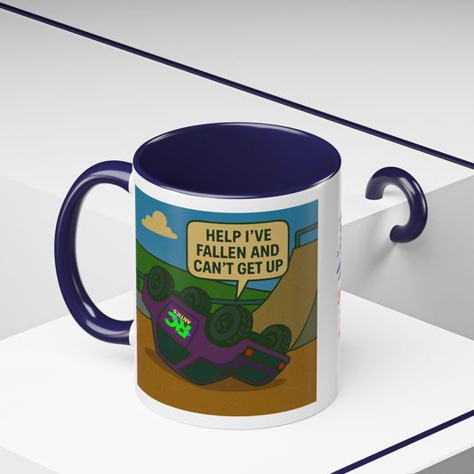 Help I've Fallin and Can't get up Skate Park Accent Coffee Mug (11, 15oz)
