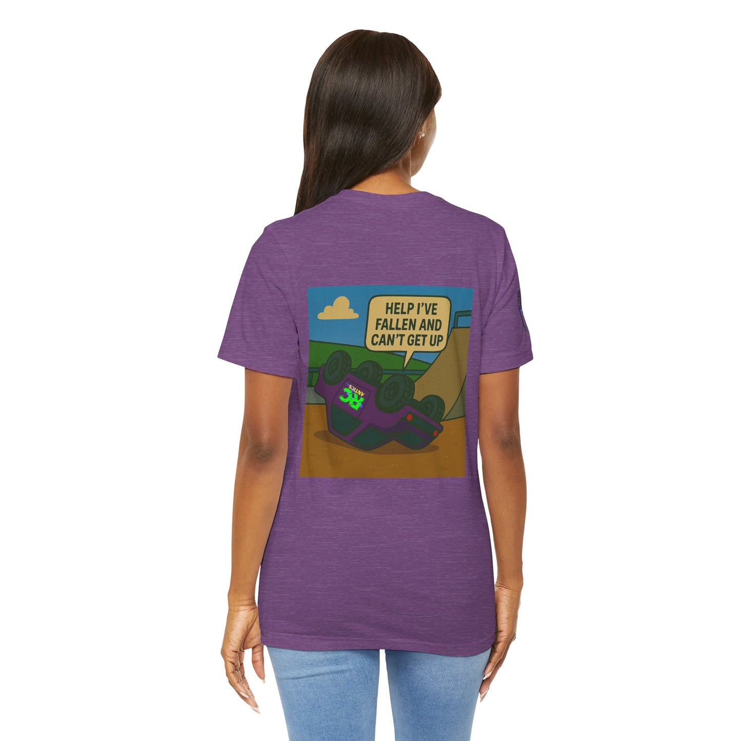 Help I've Fallin and can't get up Jump Unisex Jersey Short Sleeve Tee