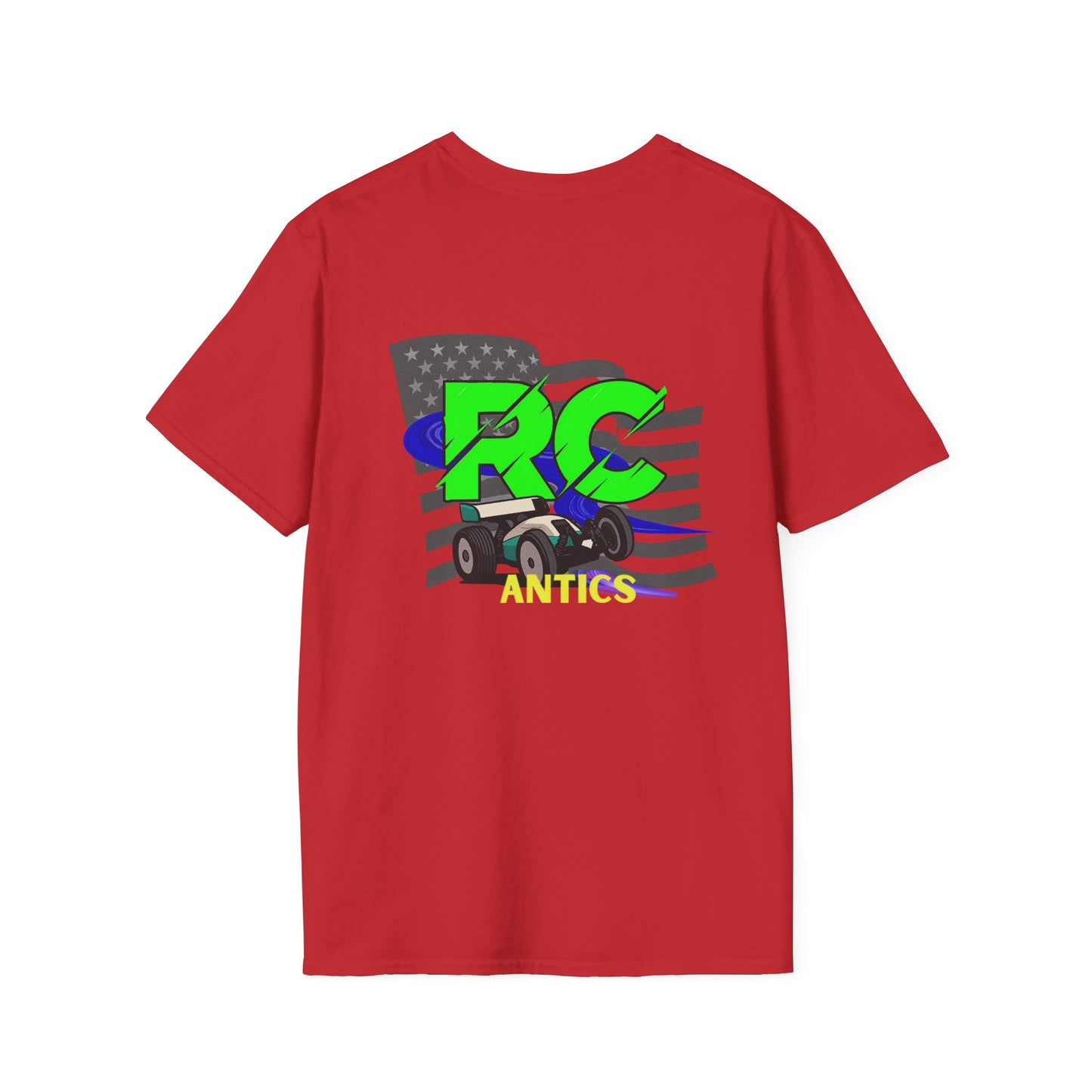 Patriotic RC Road Course Racing Unisex Softstyle T-Shirt