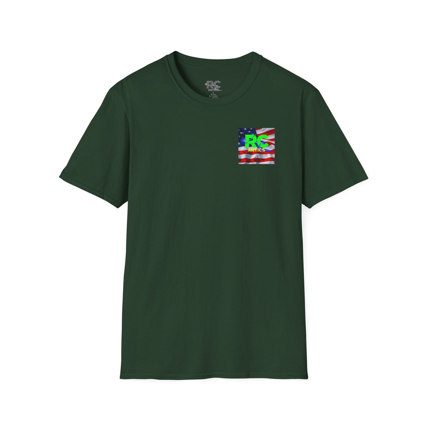 Patriotic RC Road Course Racing Unisex Softstyle T-Shirt