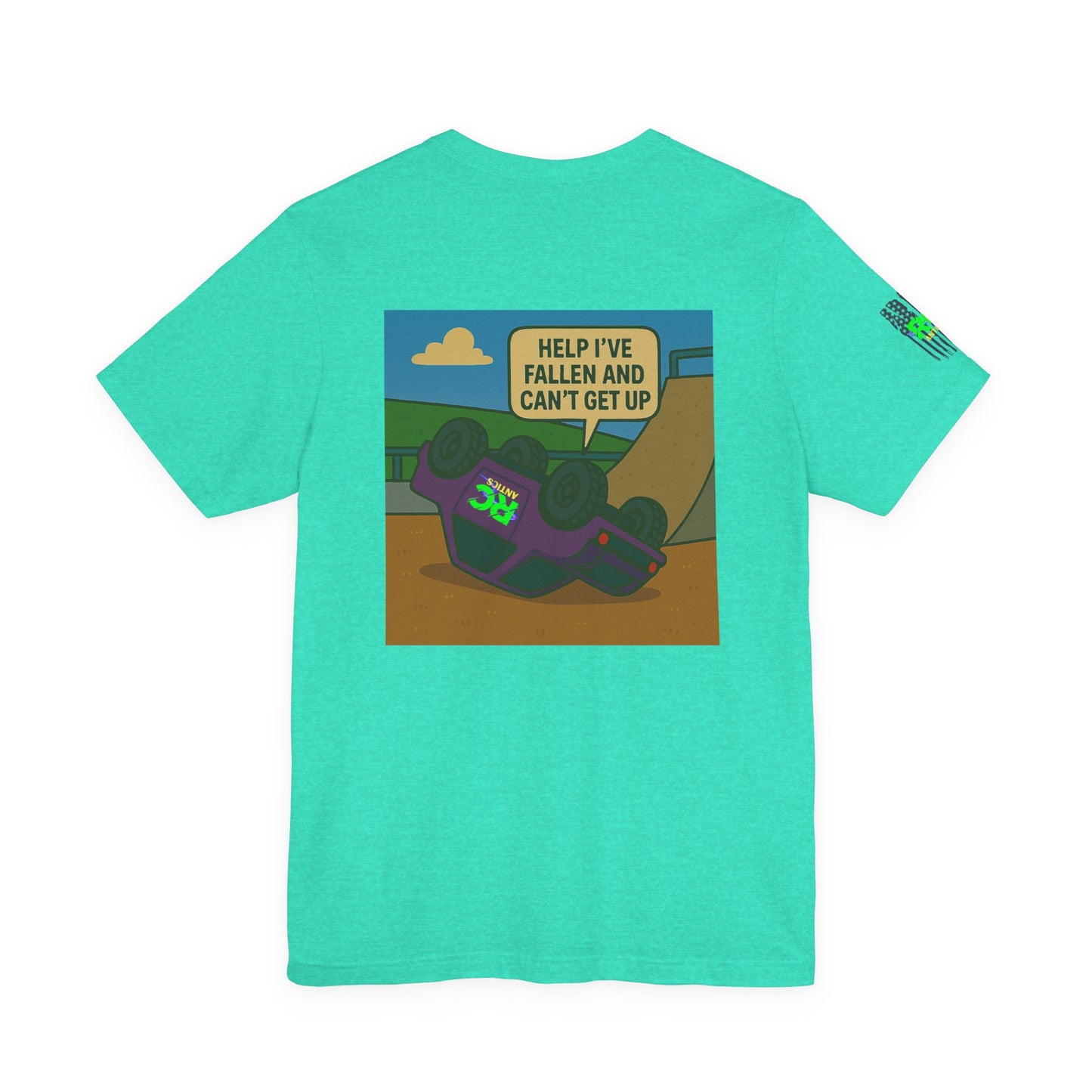 Help I've Fallin and can't get up Jump Unisex Jersey Short Sleeve Tee