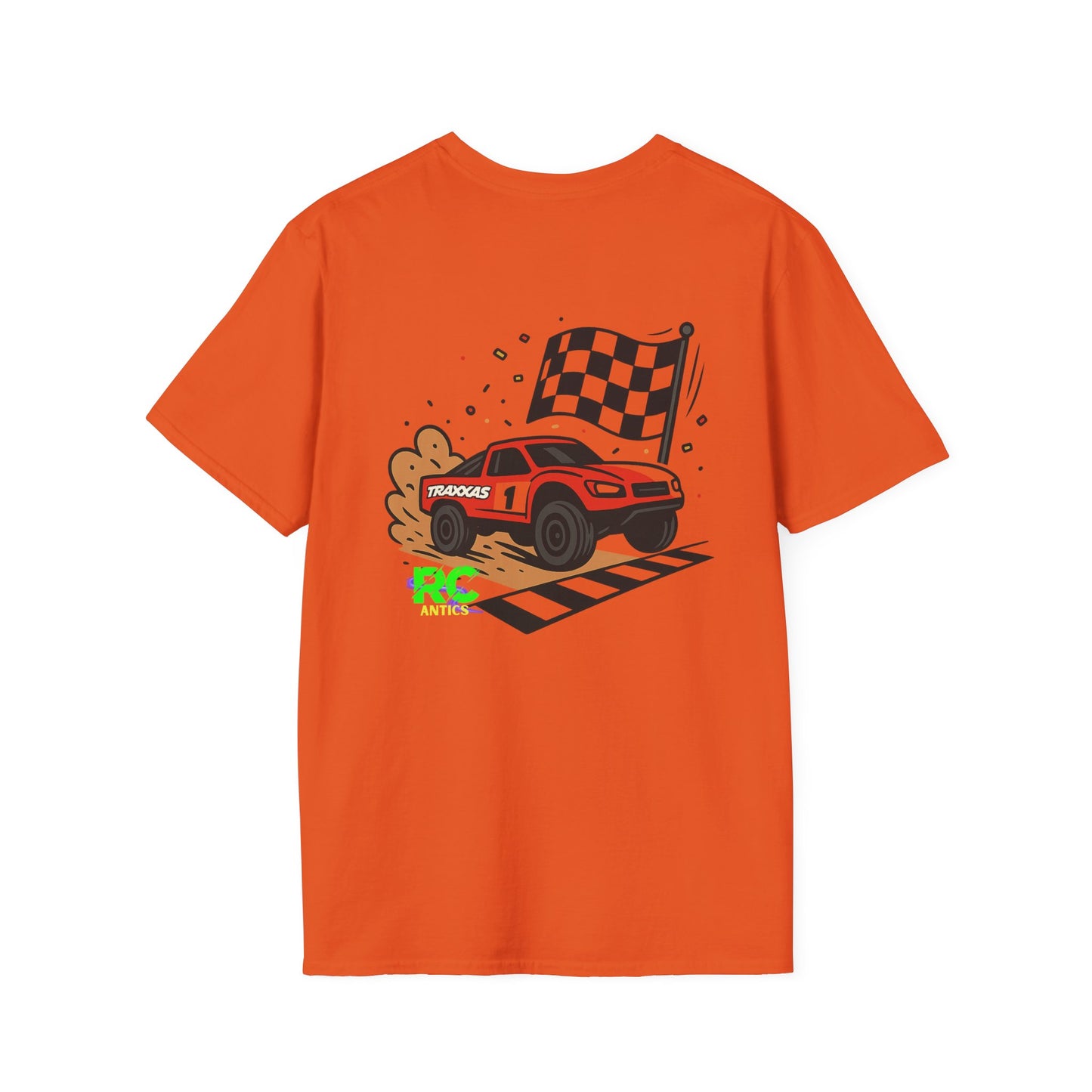 RC Truck Crossing Finish Line Unisex Softstyle T-Shirt