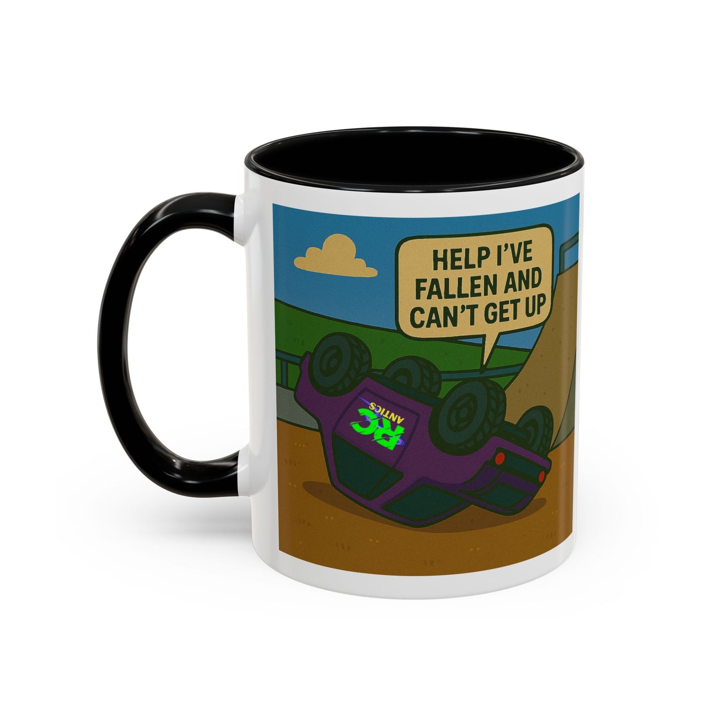 Help I've Fallin and Can't get up Skate Park Accent Coffee Mug (11, 15oz)