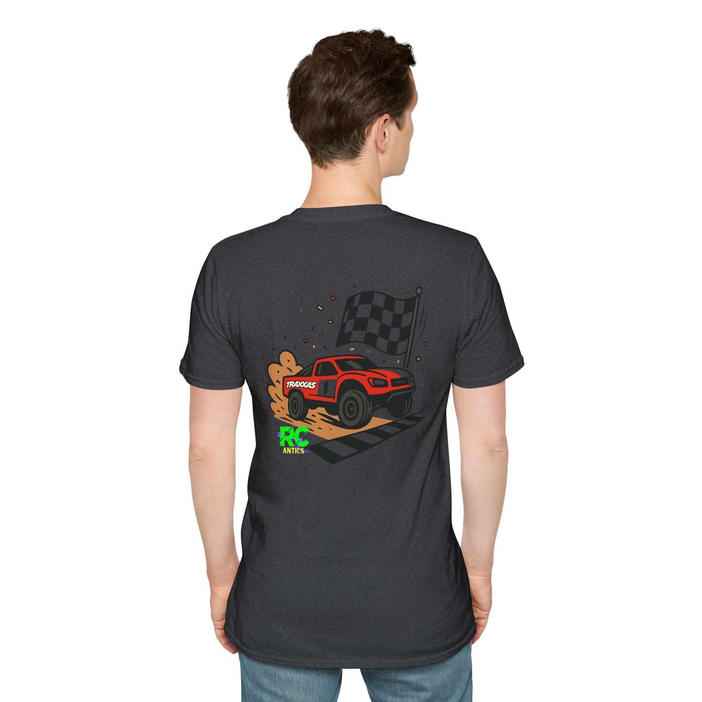 RC Truck Crossing Finish Line Unisex Softstyle T-Shirt