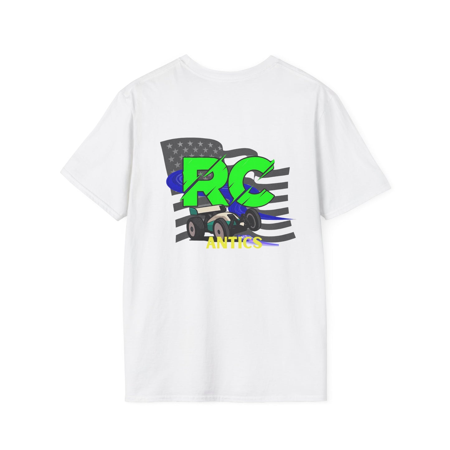 Patriotic RC Road Course Racing Unisex Softstyle T-Shirt