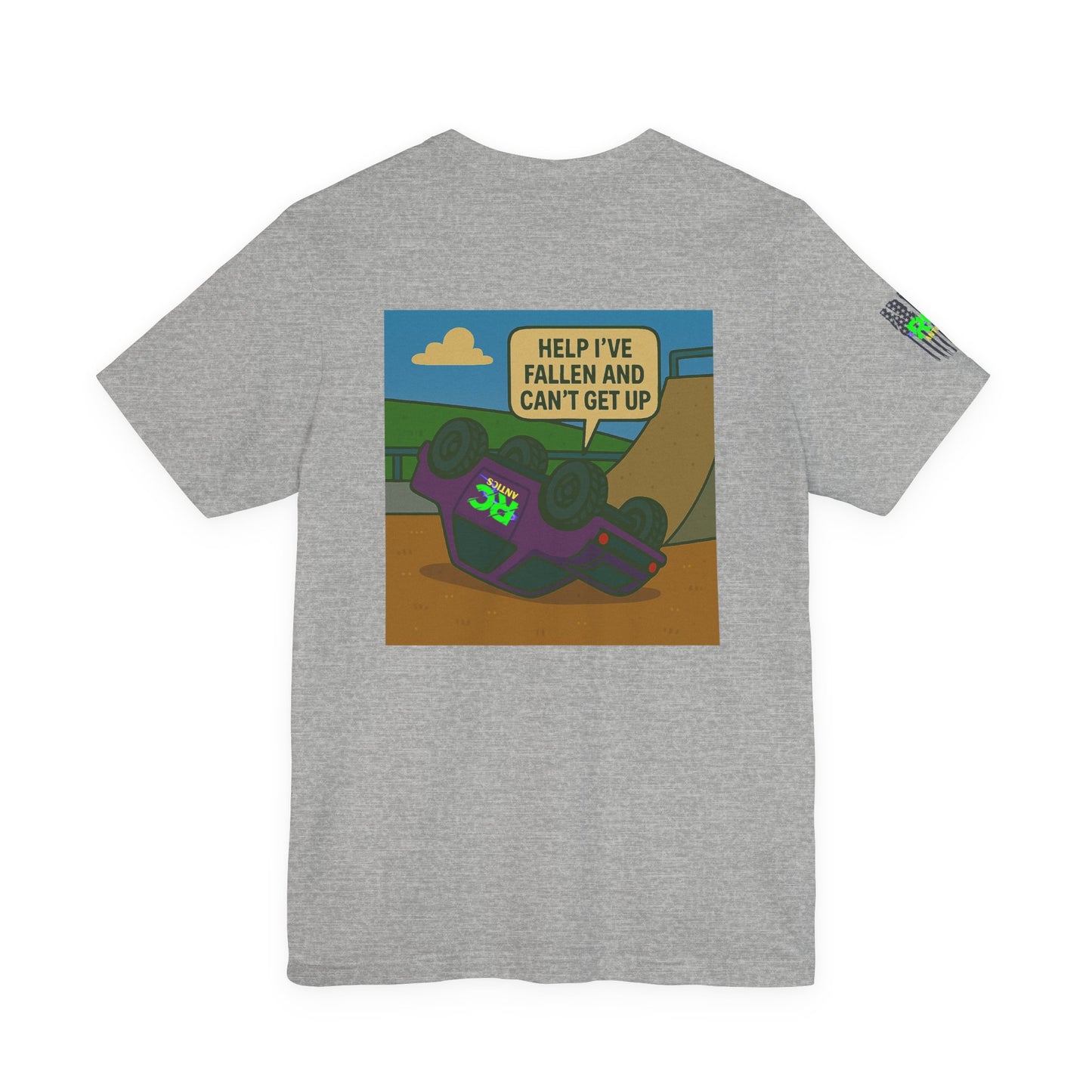Help I've Fallin and can't get up Jump Unisex Jersey Short Sleeve Tee
