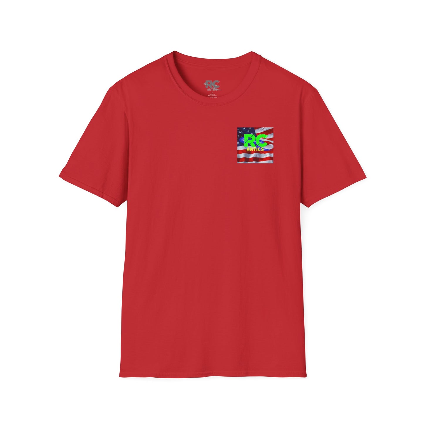 Patriotic RC Road Course Racing Unisex Softstyle T-Shirt
