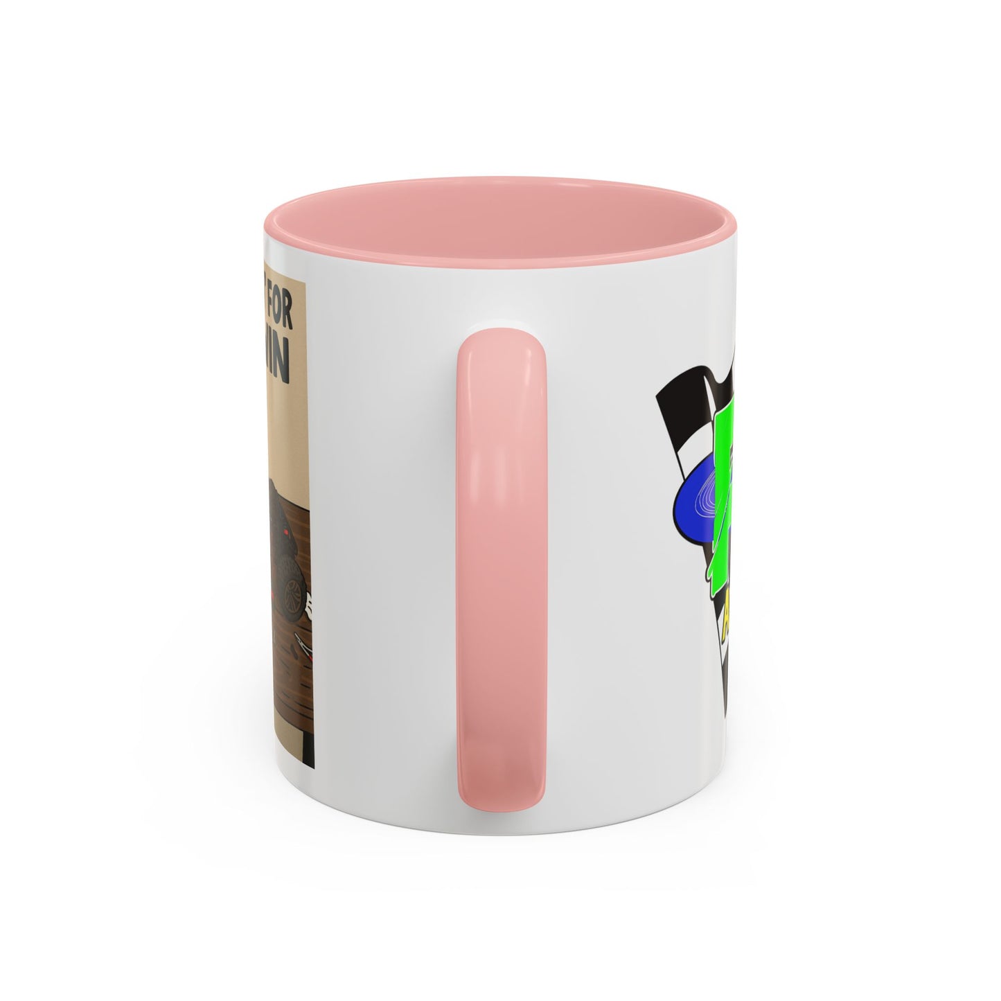 Workin for the win Accent Coffee Mug (11, 15oz)
