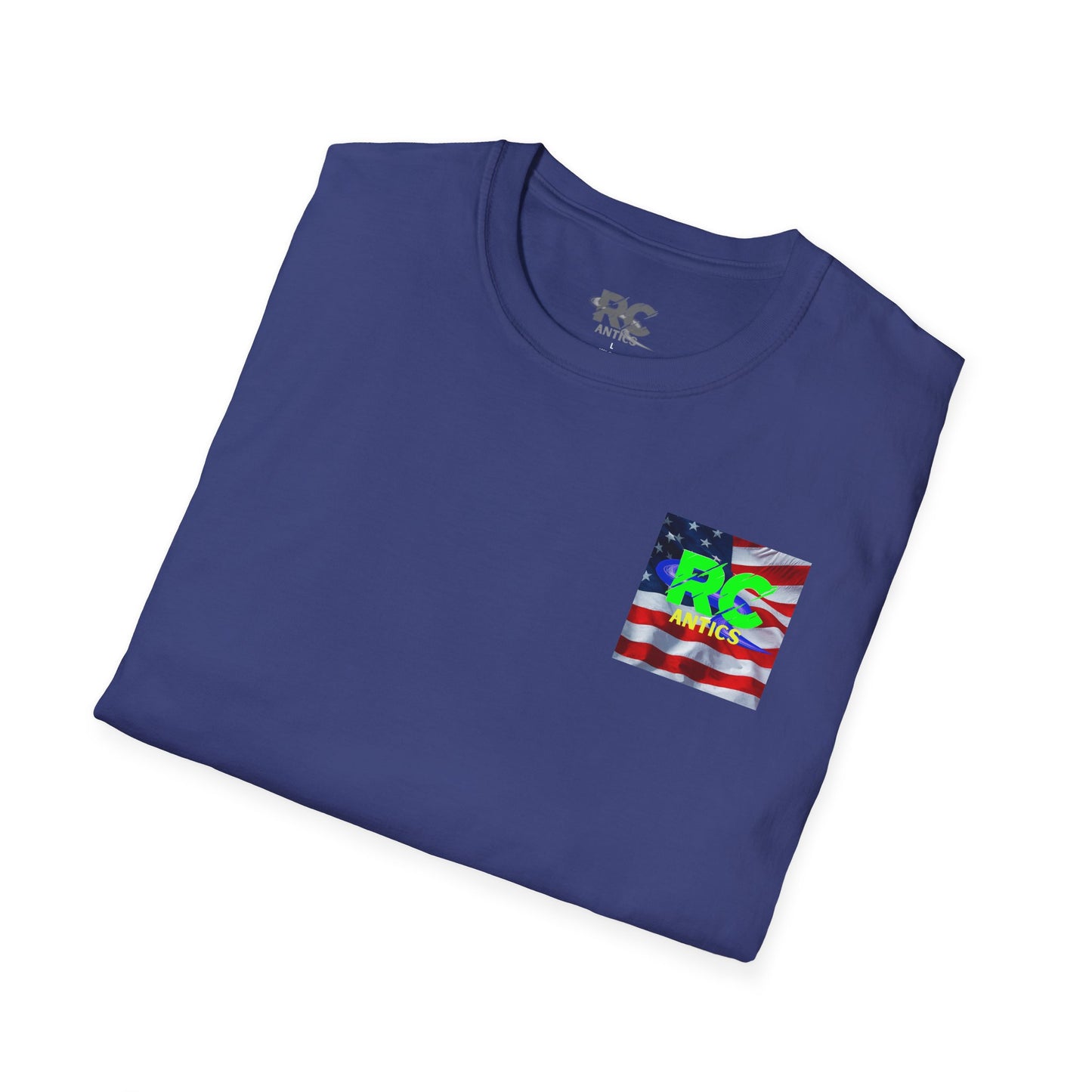 Patriotic RC Road Course Racing Unisex Softstyle T-Shirt
