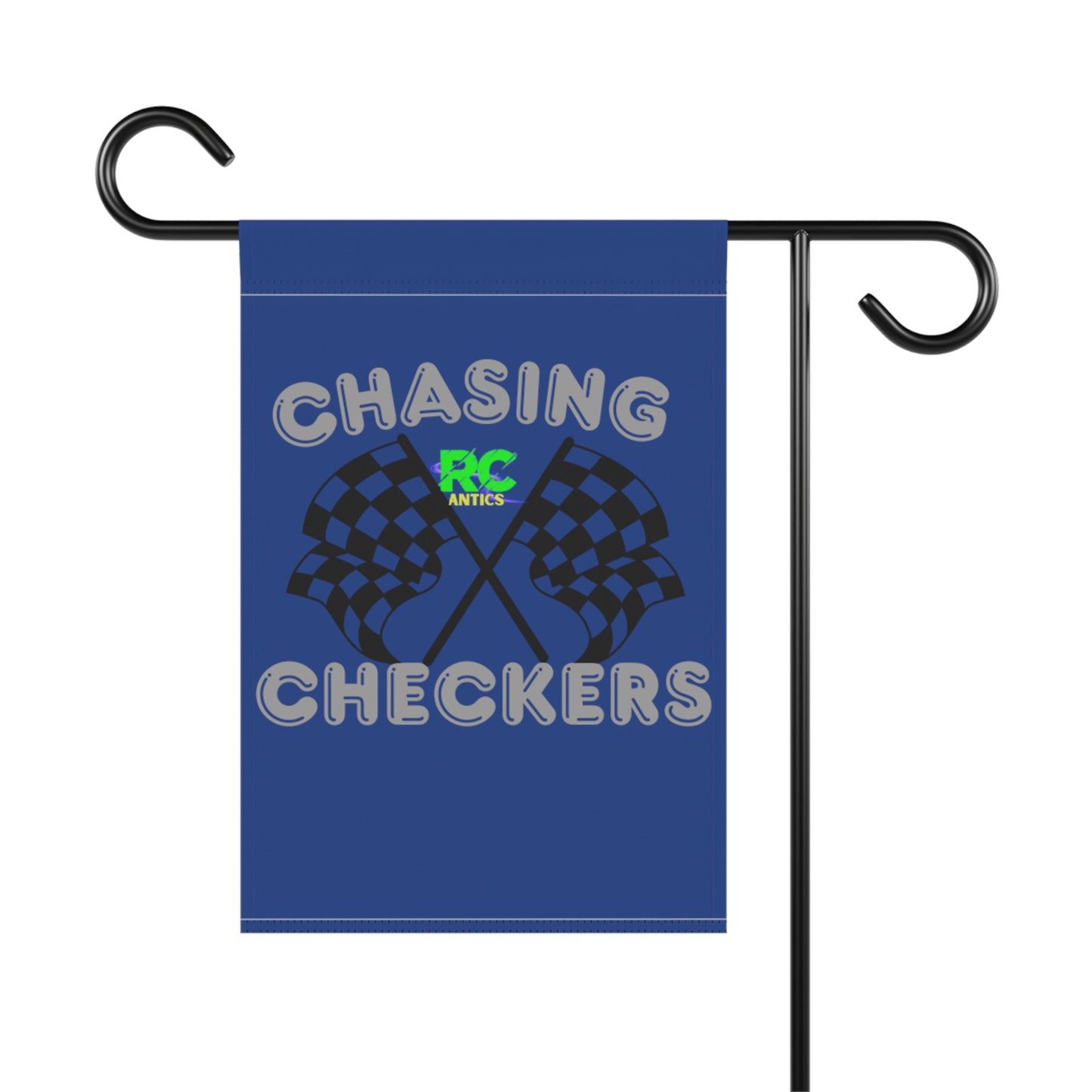 Chasing Checkers Blue Garden & House Banner