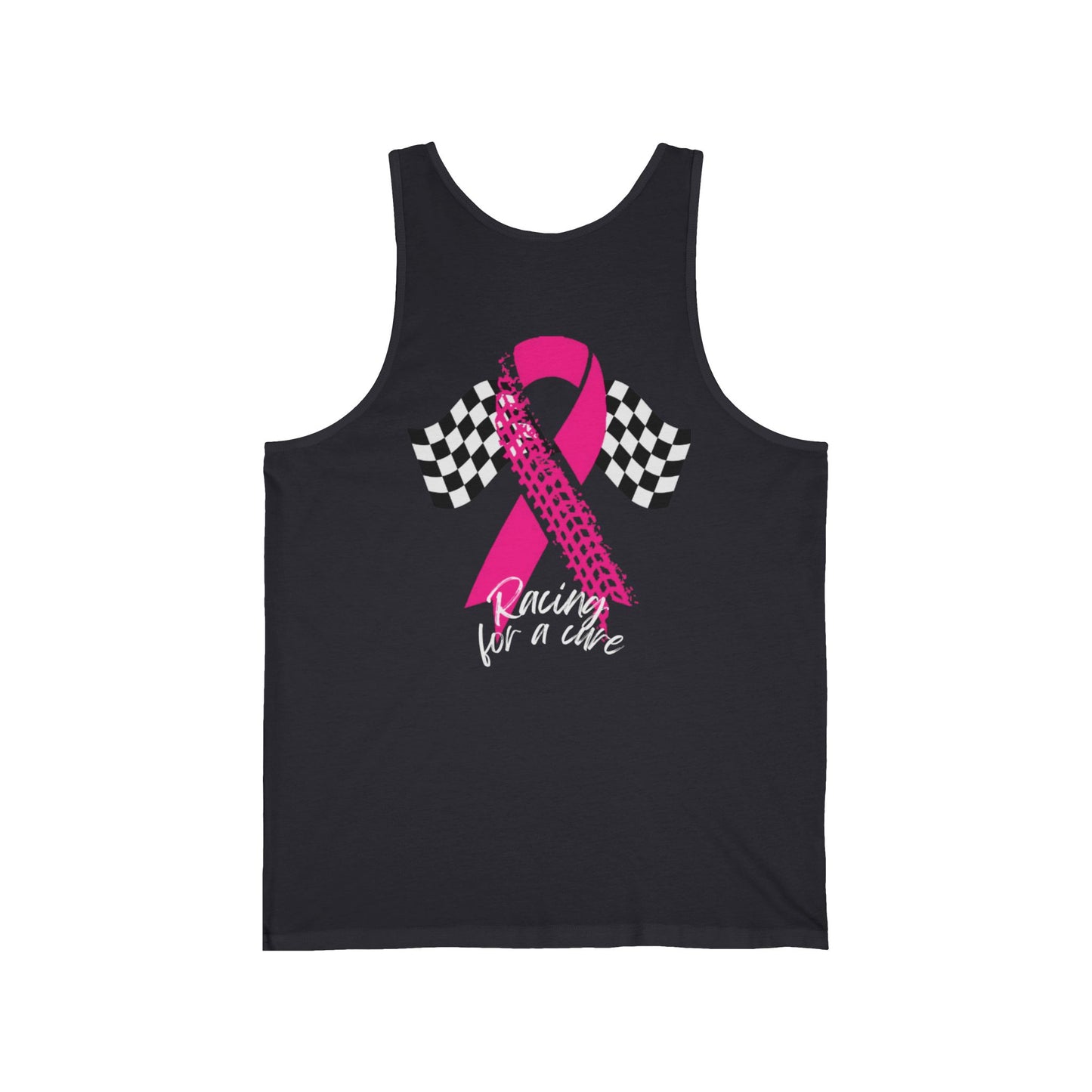 Racing for a Cure- Breast Cancer Unisex Jersey Tank